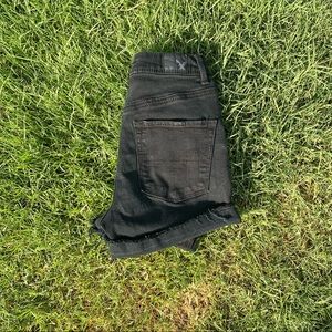 American Eagle Black Denim Shorts